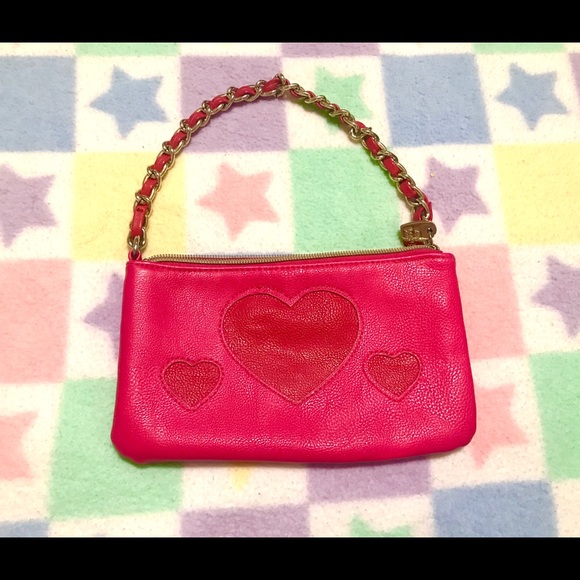 Betsey Johnson Handbags - betsey johnson heart clutch!